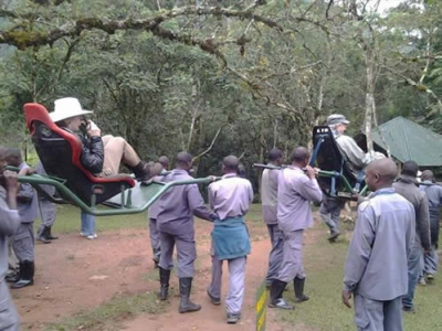 Elderly Gorilla trekking Uganda